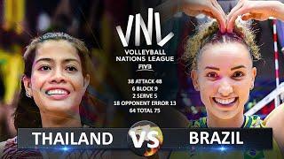 Thailand vs Brazil - Quarter Finals | Women's VNL 2024