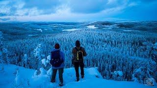 Winter hike at dawn to STORSNÄLL in Älvdalen , Sweden️