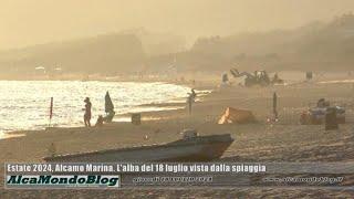 Estate 2024, Alcamo Marina. L'alba del 18 luglio vista dalla spiaggia