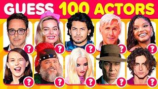 Guess The Actor in 3 Seconds  | Trivia 100 famous Actors and Actresses - Play Quiz Challenge