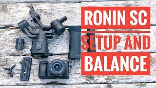 Dji Ronin SC Setup and How to Balance