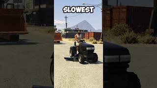 What Are the Slowest Vehicles in the Latest GTA Games? #gta
