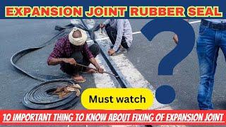 The Ultimate Guide to Expansion Joint Rubber Seal | EPDM Rubber seal fixing site video