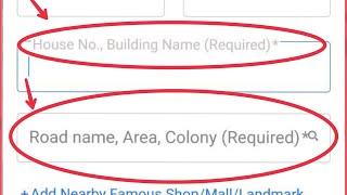 Flipkart What is Address House No, Building name & Road name, Area Colony Required Problem Solve