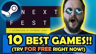 STEAM NEXT FEST - 10 Best Games To Try Right Now! | BEST DEMOS October 2024!