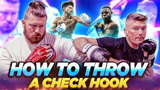 HOW TO "CHECK HOOK" Like Ryan Garcia & Alex Pereira!TUTORIAL