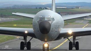 US Airforce Boeing KC-135 Statotanker, callsign RCH313 departing Prestwick's rwy 12 4K