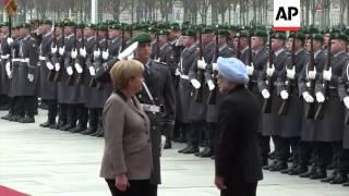 Chancellor Merkel welcomes Prime Minister Singh