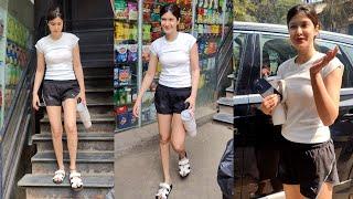 Shanaya Kapoor Snapped Today At Antigravity Gym