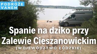 Zalew Cieszanowicki: spanie na dziko na plaży (woj. łódźkie) Darmowy parking i miejsce na nocleg!