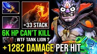 33 FINGER STACK +1282 Damage Per Hit 6K HP Super Raid Boss with 1 Shot AOE Khanda Mid Lion Dota 2