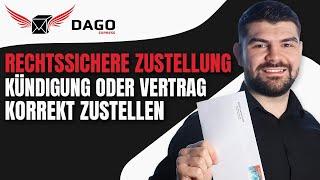 Dokumentierte Zustellung: Rechtssichere Zustellung von einer Kündigung per Bote | DAGO Express