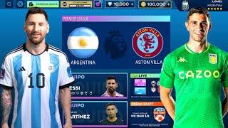 DLS 24|ARGENTINA VS ASTON VILLA|DREAM LEAGUE SOCCER 2024|#messi #martinez #argentina #astonvilla