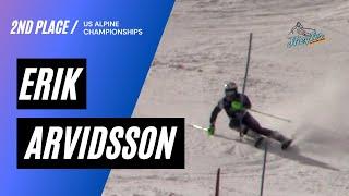 Erik Arvidsson US Alpine Champs SL Run 2 Aspen 4/5/21