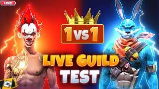 FREE FIRE LIVE STREAM - LIVE GUILD TEST 1V1#freefirelive #ff #nonstoplive #livestream #fflive