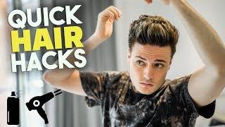 Quick Hair Hacks When You're in a Hurry | Mens Hairstyle | BluMaan 2018