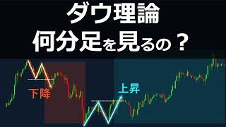 【プロが明かす】ダウ理論は何分足を見ればいいか？