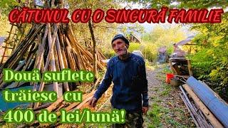 Cătunul de basm ascuns în pădure. Singura familie de aici supraviețuiește cu 400 de lei/lună!