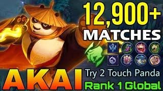 12,900+ Matches Akai Make All Enemies Bronze! - Top 1 Global Akai by Try 2 Touch Panda - MLBB