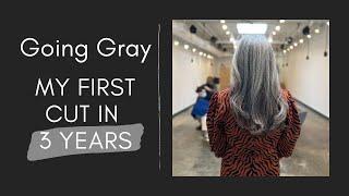 Going Gray: My First Haircut in Almost 3 Years