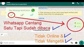 Cara Whatsapp Centang Satu Tidak Terlihat Online & Mengetik Padahal Sudah Dibaca