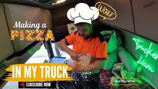 Making a pizza from scratch in a TRUCK!