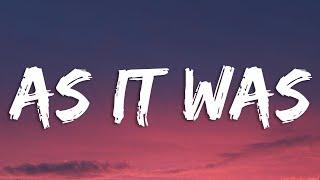 Harry Styles - As It Was (Lyrics)