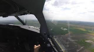 Approach & Landing Bucharest Otopeni, Romania, RWY08R, Boeing 737-800