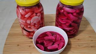 طريقة تحضير أطيب وأنجح مخلل اللفت How to make the perfect pickled turnips recipe