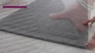 Grey SM Large Wool Plain Rug