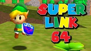 Link (Legend of Zelda) in Super Mario 64 *FULL GAME PLAYTHROUGH + ALL BOSSES!!* [Full Movie]