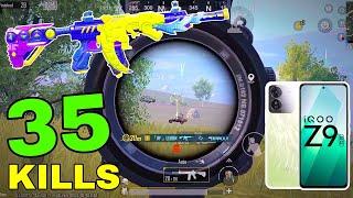 Iqoo z9 bgmi test  Iqoo z9 pubg test with fps meter  iqoo z9 bgmi control and sensitivity setting