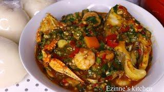 Delicious Seafood Okro soup