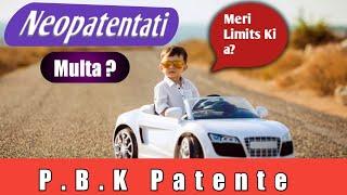 Patente in Punjabi | New Patente Holders Lai Limits | Limiti Per Neopatenteti