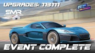 Real Racing 3 Lightning Unleashed - Rimac Nevera - Event Complete - Upgrades 113111
