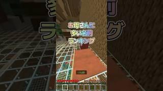 お母さんに多い名前‍ #マイクラ #minecraft #ゲーム実況