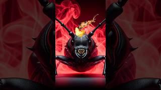 Bombardier beetle attacks longhorn beetle with fire