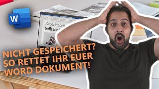 Word-Dokument RETTEN - Verlorene Word Datei wiederherstellen (Short)