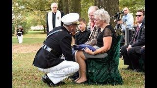 Arlington Full Honors Burial for Tarawa Marine 2nd Lt. George Stanley Bussa 10/10/2017