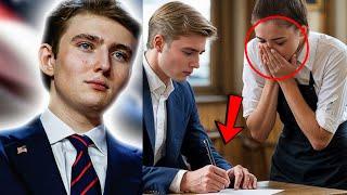 Barron Trump Leaves a Secret Tip—What the Waitress Finds Changes Everything!