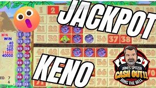 CAVEMAN KENO JACKPOT !! SEE IT HAPPEN!  #kenonation #keno #jackpot #casino