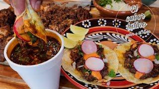 Como Hacer unos Delicioso Tacos de Cachete de Res  ¡Con Su Delicioso Consome!