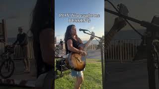 Caught busking! #singerlife #livemusic #musician #indieartist #music #singerlifestyle #pov