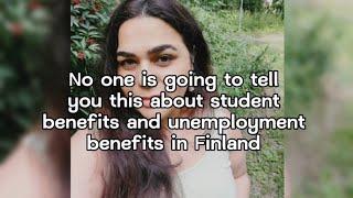 Student and unemployment benefits in Finland. #studentlife #finland  #finnishuniversities #europe