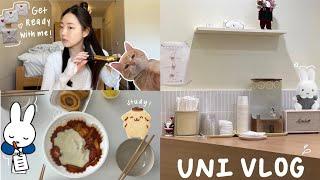 uni vlog | grwm, stem student, exam weeks, lab, productive studying, fall quarter