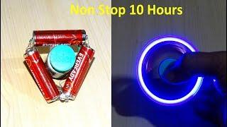 How To Make a battery powered Non Stop Fidget Spinner (  10 hours)