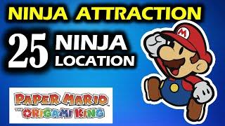 All 25 Ninja locations | Ninja Attraction Walkthrough |  Paper Mario The Origami King