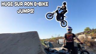 RIDING HUGE BMX JUMPS ON 72V SURRON X