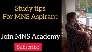 Study tips from Topper's (Sandra) /Join MNS Academy