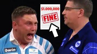 Darts Players Biggest Fine Ever During PDC Match